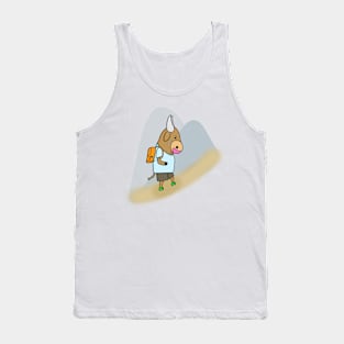 Ox Hiking Up a mountain Tank Top